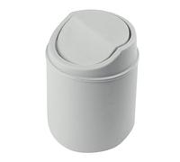Poubelle De Table, Petite Poubelle De Bureau avec Couvercle - Poubelles en Plastique Réutilisable Poubelles Bureau Enfant pour Salon, Cuisine, Chambre À Coucher, Salle De Bains et Bureau (Gris)