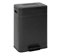 Poubelle de Tri 2 Bacs Nova 2x30L Noir
