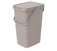 Keden Systema Q Poubelle de tri des déchets avec couvercle et anse - 20 l - Marron clair