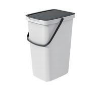 Keden Systema Q Poubelle de tri des déchets avec couvercle et anse 20 l (gris cendré)