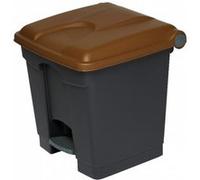 Poubelle de Tri à Pédale 30 Litres 50% Recyclé Probbax Marron G