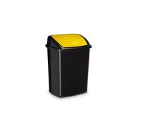 Poubelle de tri couvercle basculant de couleur 50 litres - Jaune