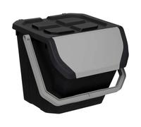 Poubelle de Tri Empilable 24L Noir
