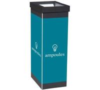 Poubelle de tri pour ampoules 60 litres - Noir