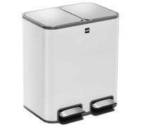 Poubelle de tri sélectif à pédale "the classy" 2 x 12 litres
