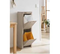 Poubelle de tri sélectif cuisine CUBEK 2 compartiments, un meuble pour organiser le tri des déchets simplement, DON HIERRO. Sable