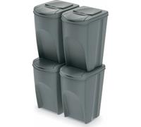 Poubelle de tri sélectif multi-compartiments Sortibox - 4 x 35 L