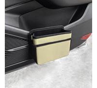 Poubelle de voiture dossier de siège suspendu grande poubelle de voiture | Installation directe sans outils, design pliable, cuir synthétique de qualité supérieure, noir, ajustement universel