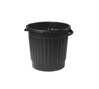 Poubelle d'extérieur 80L noire - L 61 x D 54,5 x H 49,5 cm