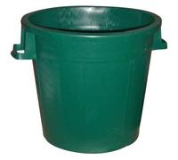 Poubelle d'extérieur sans couvercle - 50 L - vert