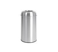 Poubelle Dôme Inox Ouverte 40 Litres