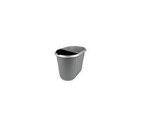 Poubelle double pour tri déchets papiers 29 litres - Argent