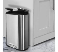 Poubelle Dustin Fermeture automatique Acier inoxydable Capacité: 30 litres