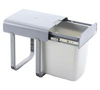 Poubelle écologique Aladin 16 L gris pour armoires à partir de 40 cm