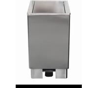 Poubelle en acier inoxydable 90 L - Modèle Jupiter