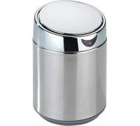 Poubelle en acier inoxydable avec capteur, 12,5 x 18 x 12,5 cm, style moderne