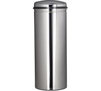 Poubelle en acier inoxydable de 50 L, corbeille à papier, rangement des déchets en métal