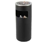 Poubelle, en acier inoxydable durable, design moderne, noire