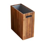 Poubelle en Bois Corbeille à Déchets Étroite et Bac de Recyclage avec | Poubelle décorative avec une poignée Pour Dortoir Garde-Manger Buanderie Cuisine Maison Atelier