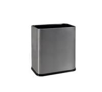 Poubelle en métal de 12 litres avec Seau Amovible for espaces étroits, Poubelle en Acier Inoxydable for Chambre à Coucher ou Bureau Poubelle Cuisine(Gray)