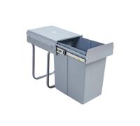 Poubelle encastrable 'Froland' 34 x 26 x 42 cm Gris 1x20L