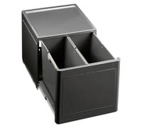 Poubelle encastrable - Système de tri 2 bacs - Bacs de 13 litres - Pour meuble de 45 cm