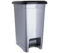 Poubelle étroite avec pédale - Poubelle rectangulaire - 25 litres - Plastique - Avec pédale