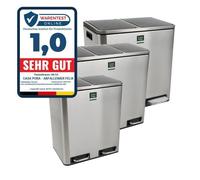Poubelle Karat Felix 54 L en acier inoxydable