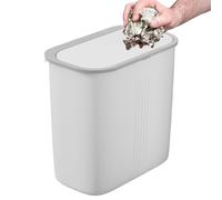 Poubelle Fine Pour Salle De Bain | Poubelle À Pédale Pour Toilettes | Poubelle Rectangulaire Anti-Odeurs Avec Couvercle Pour Buanderie Cuisine Professionnelle Salle De Bain Restaurant Hôpital