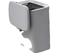 Poubelle, fixation murale/autoportante, capacité 9 l, grise, 9 l