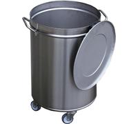 Poubelle Gastro M à roulettes avec couvercle 50L