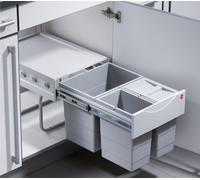 Poubelle Hailo pour cuisine, à encastrer à partir de 40 cm, pour le tri sélectif des déchets