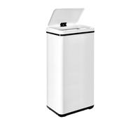 Poubelle intelligente sans pieds avec ouverture automatique ou contact manuel, 60 l, hauteur : 79,5 cm (x35,5 x 26), blanc.