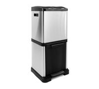 Poubelle James 2 × 8 L + 1 × 16 L, Capacité totale 32 L avec Ouverture avec pédale/bouton