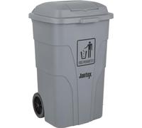 Poubelle Jantex 120 L avec pédale, grise