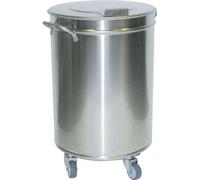 Poubelle KBS, 75 litres Ø46 cm avec couvercle et roulettes