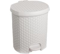 Poubelle Keeeper, avec pédale, 11 L, blanc, Tjark