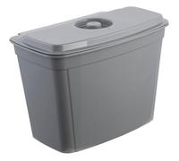 Poubelle Keeeper, panier suspendu, avec couvercle, 4L, gris, Milan