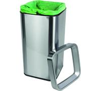 Poubelle MAUL MAULprime 25 l en acier inoxydable 25,1 x 25,1 x 49,2 cm argent