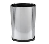 Poubelle Ménagère Carrée en Acier Inoxydable, Argenté, sans Couvercle