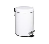 JJA Poubelle métal 105612 – 3 L – Blanc