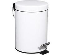 JJA Poubelle métal 105612 – 3 L – Blanc