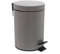 JJA 105615 Poubelle Métal Taupe 3 L