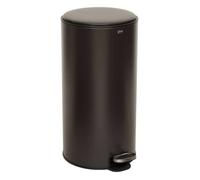 Poubelle métal 30L ""Delta"" gris charbon - 5 five simply smart