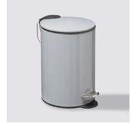 Poubelle métal à Pédale 3 litres Atmosphéra - Gris -