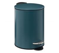 Poubelle métal à Pédale 3 litres Atmosphéra - Pétrole - Pétrole -