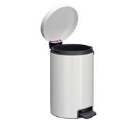 Poubelle métal blanc 20 litres Brabantia ronde à pédale
