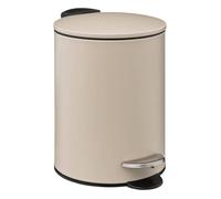 5five Poubelle à pédale Colorama métal soft close 3 L beige naturel