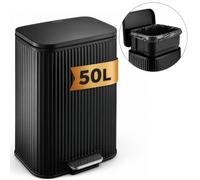 Poubelle Miles Noir 50 L