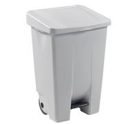 Poubelle mobile à pédale Mobily - 80l - blanc
